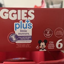 Huggies + Little Movers Size 6 Diapers