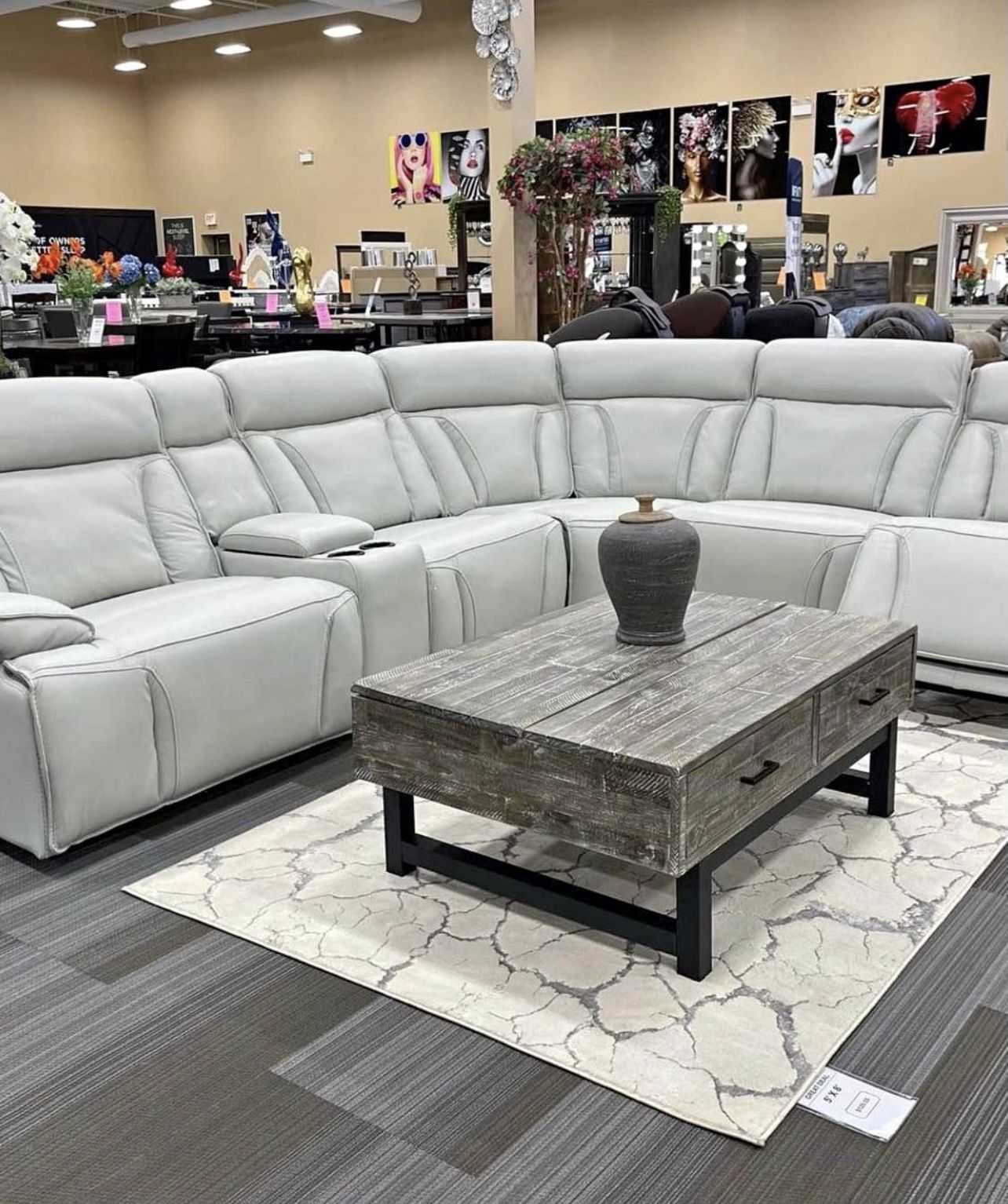 Leather Reclining Sectionals