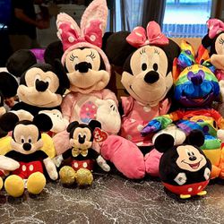 Mickey and Minnie Mouse Plush Dolls