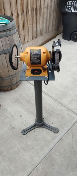 8" bench grinder with stand