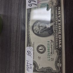 1976 Bicentennial 2 Dollar bill 1st day issue