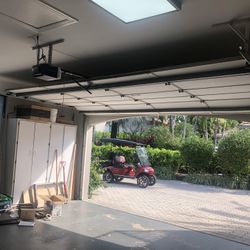 Garage Door Broken Spring Opener Off Track Replace Adjustment And Parts 