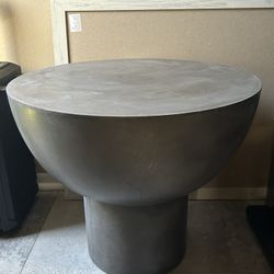 Industrial Concrete Side table- Indoor /outdoor & More 