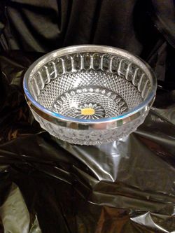 Lead Crystal Salad Bowl