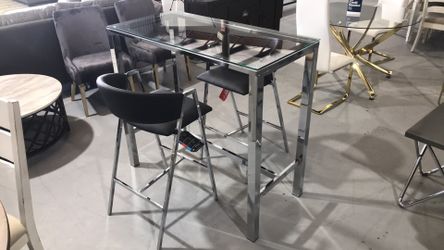 Dining set glass modern