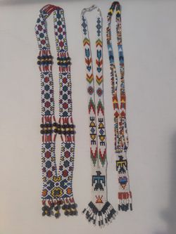 Native American Necklaces And Coin Pruse And Small Bag