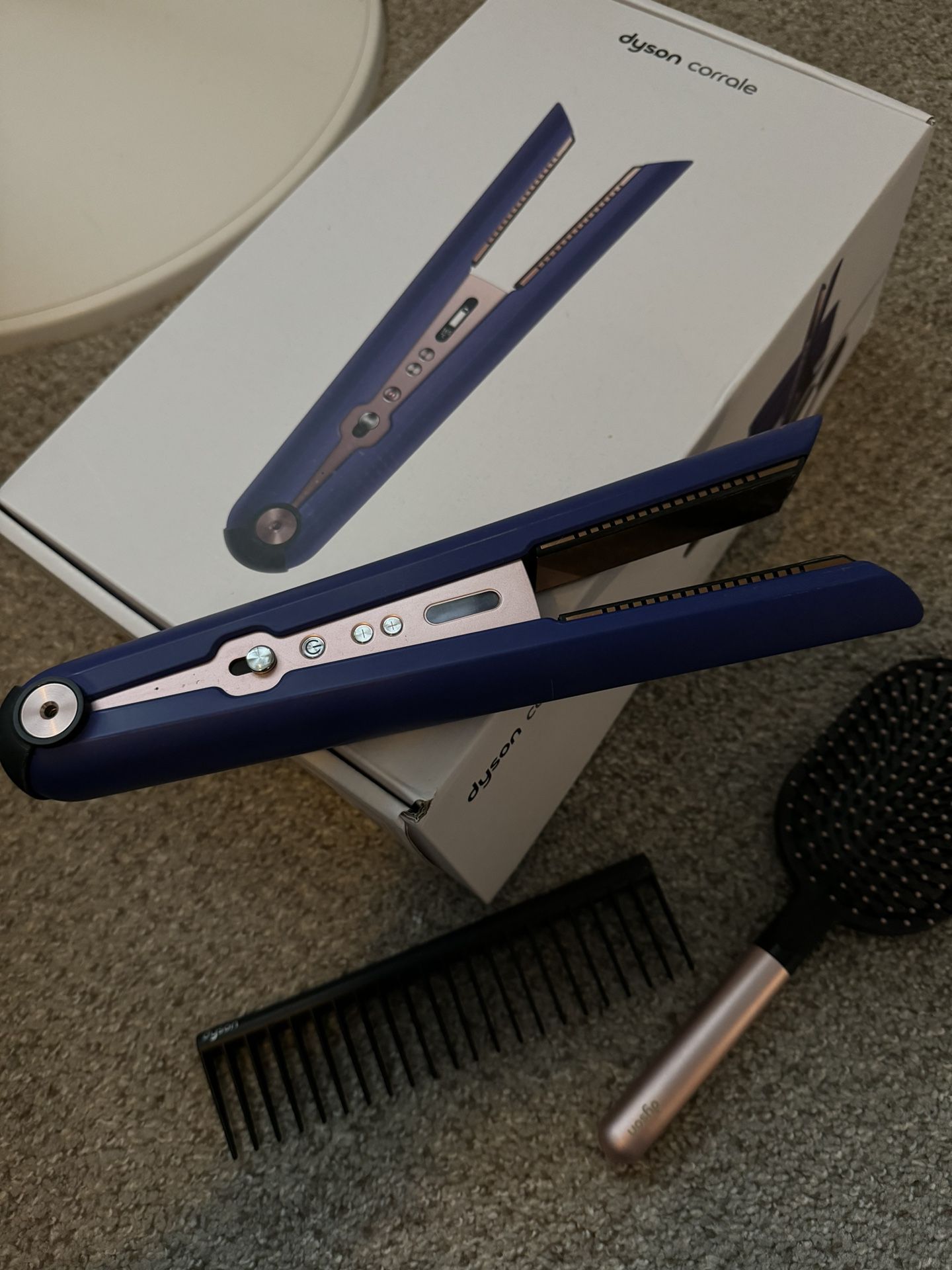 Dyson Limited Edition Corrale Hair Straightener in Ultra Blue/Blush Pink