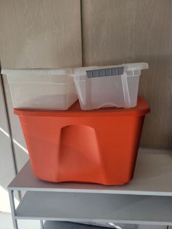 3 plastic containers