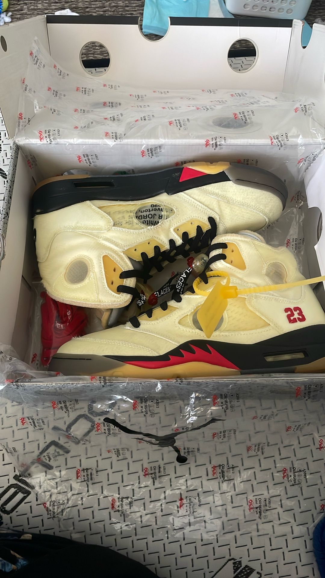 Off White Jordan 5 Sail Size 11.5