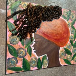Afro Fusion Mix Media Painting 