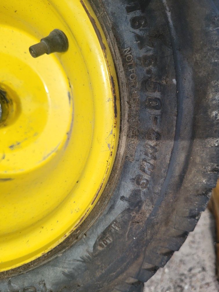 ((READ AD))((set Of TWO))((16x6.5x8 FRONT Johndeere/craftsman/husqvarna/poulan)) Riding Mower