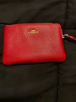 Red Coach wristlet