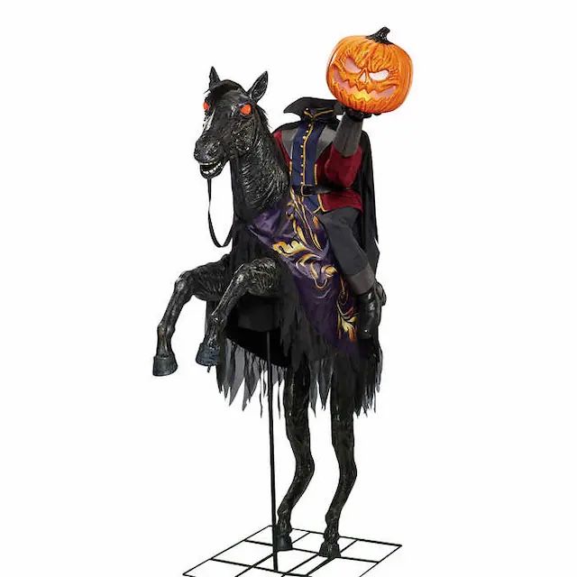 7ft Tall Animatronic Headless Horseman Halloween