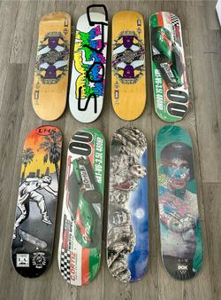 DGK Skateboard Deck 8.0 Dirty Ghetto Kids Fagundes Bruce Lee & more