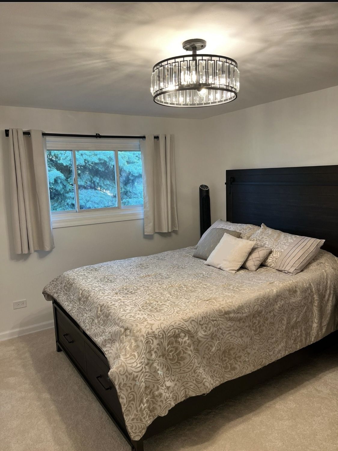 Queen Bed Frame With Drawers And USB Chargers