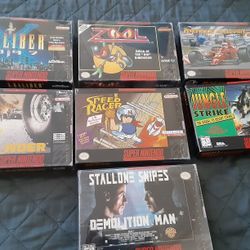 Super Nintendo SNES Lot Boxed Games Good Condition 