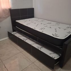 Twin Bed with Trundle 