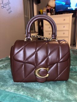 Coach Tabby Top Handle Quilted Bag