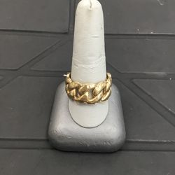 14k Cuban Link Ring 