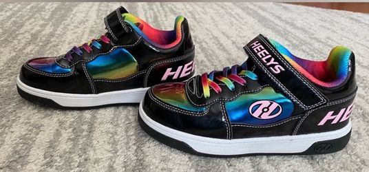 Kids Holographic Rainbow Low top sneaker Heeleys