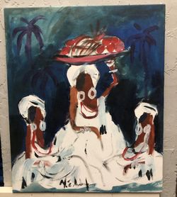 Brazilian Brasil Painting Tropical Scene Landscape Figurative Abstract Impressionist Modern Contemporary Art Artist Brasilaira 