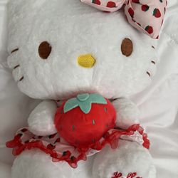Hello Kitty Strawberry Plush 45CM PRICE NEGOTIABLE 