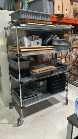 Uline Galvanized Shelving - 48x24x63 With Wheels - Great Condition - Big Moveout Sale