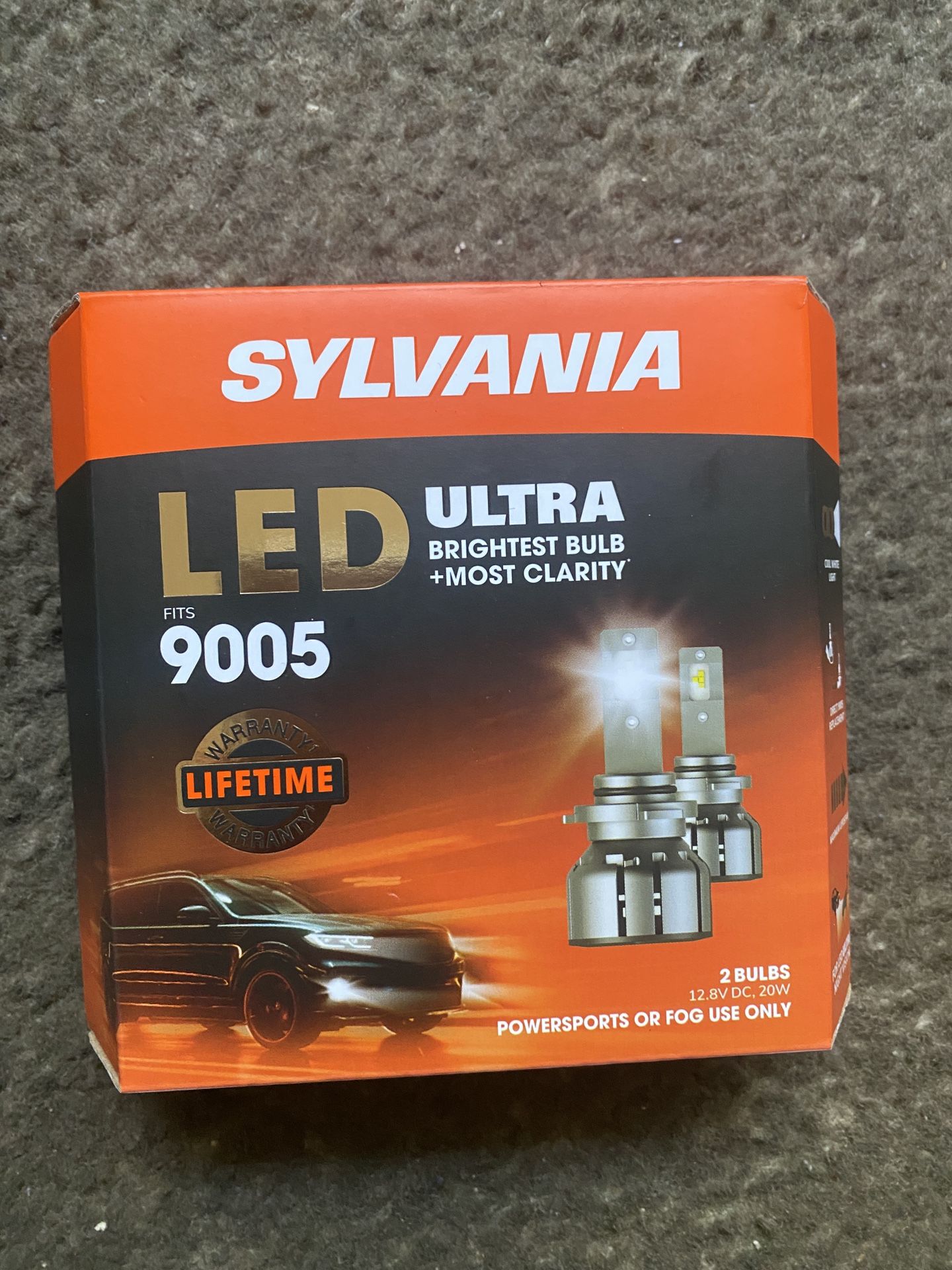 Sylvania 9005 LED Ultra Powersports & Fog Bulb, 2 Pack
