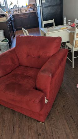 Free red comfy couch