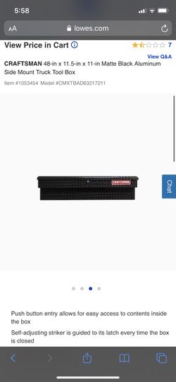 Craftsman’s tool box