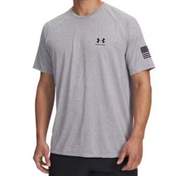 Under Armour Men's Freedom Flag T-Shirt XL Heathered Grey