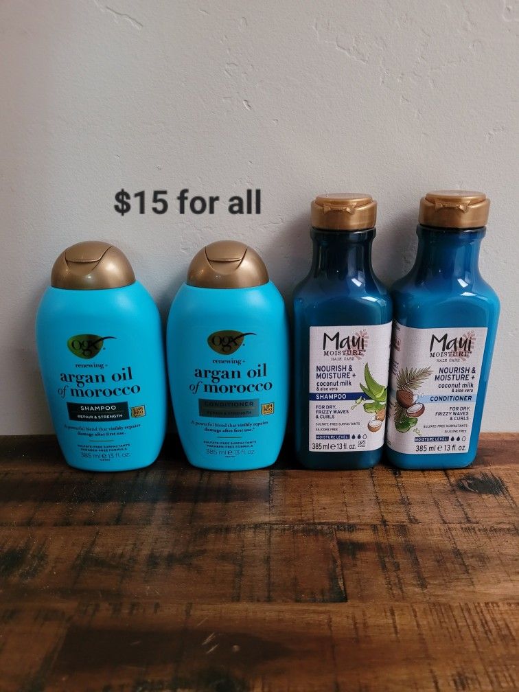 2 OGX & Maui Shampoo & Conditioner Sets