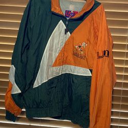 VTG 90’s Pro Player Miami Hurricanes Windbreaker 