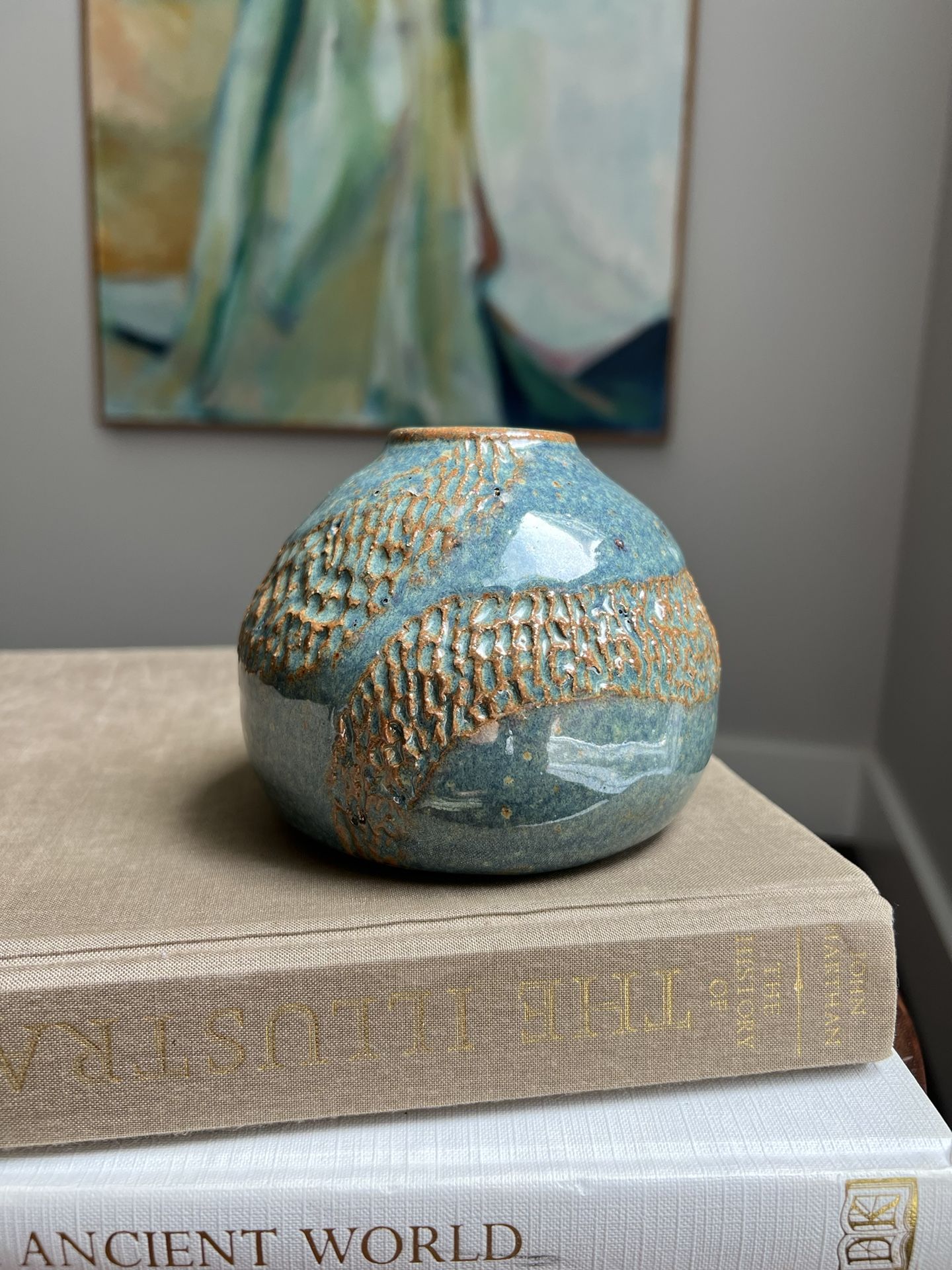 Small Handcrafted Accent Vase ( firm on price )