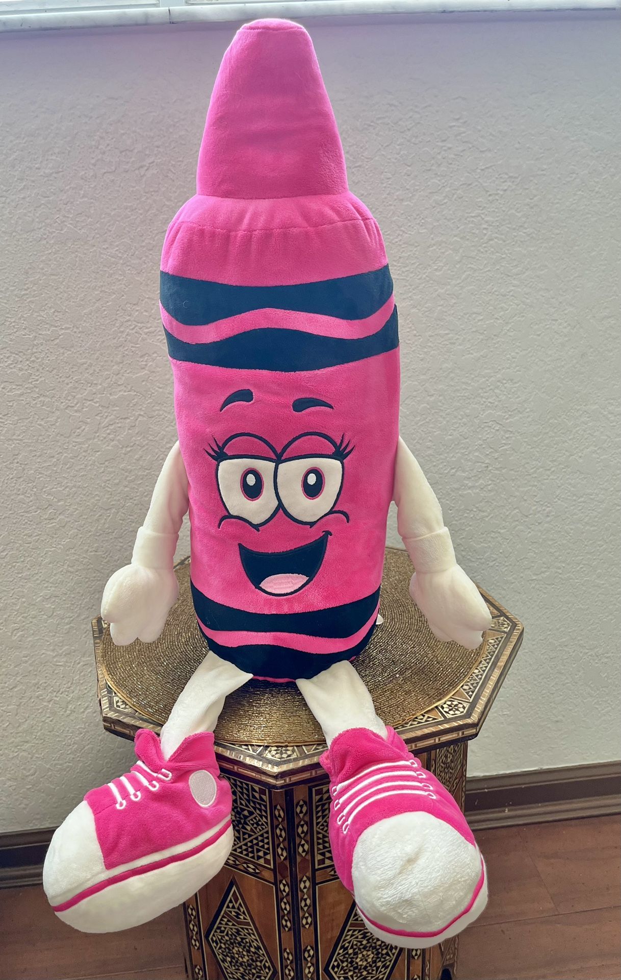 Crayola Crayon Wild Strawberry Pink Jumbo 26” Plush