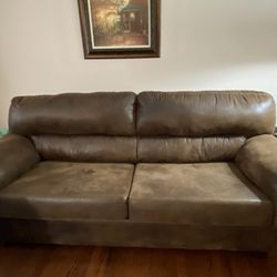 Sleeper Queen Size Sofa & Lounge Chair