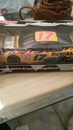 Autographed NASCAR dewalt car