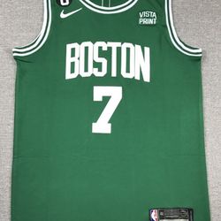 Boston Celtics #7 Jaylen Brown Jersey Black M-XL Size