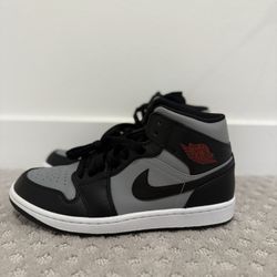 Shadow Jordan 1 Mid Size 8 Used 