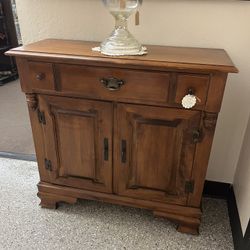 Vintage Young Republic Maple Console Cabinet