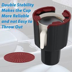 Car Cup Holder Expander for Car Organizer with Adjustable Base,Compatible with Yeti 20/26/30 oz Hydro Flasks Large 32/40oz, Fits Most Cup Holder, Diam