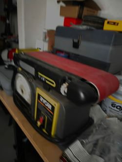Ryobi 4 in. x 36 in. belt and 6 in. disc sander
