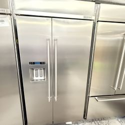 KitchenAid 42” Built-In Side-by-Side Refrigerator – Premium Stainless Steel!