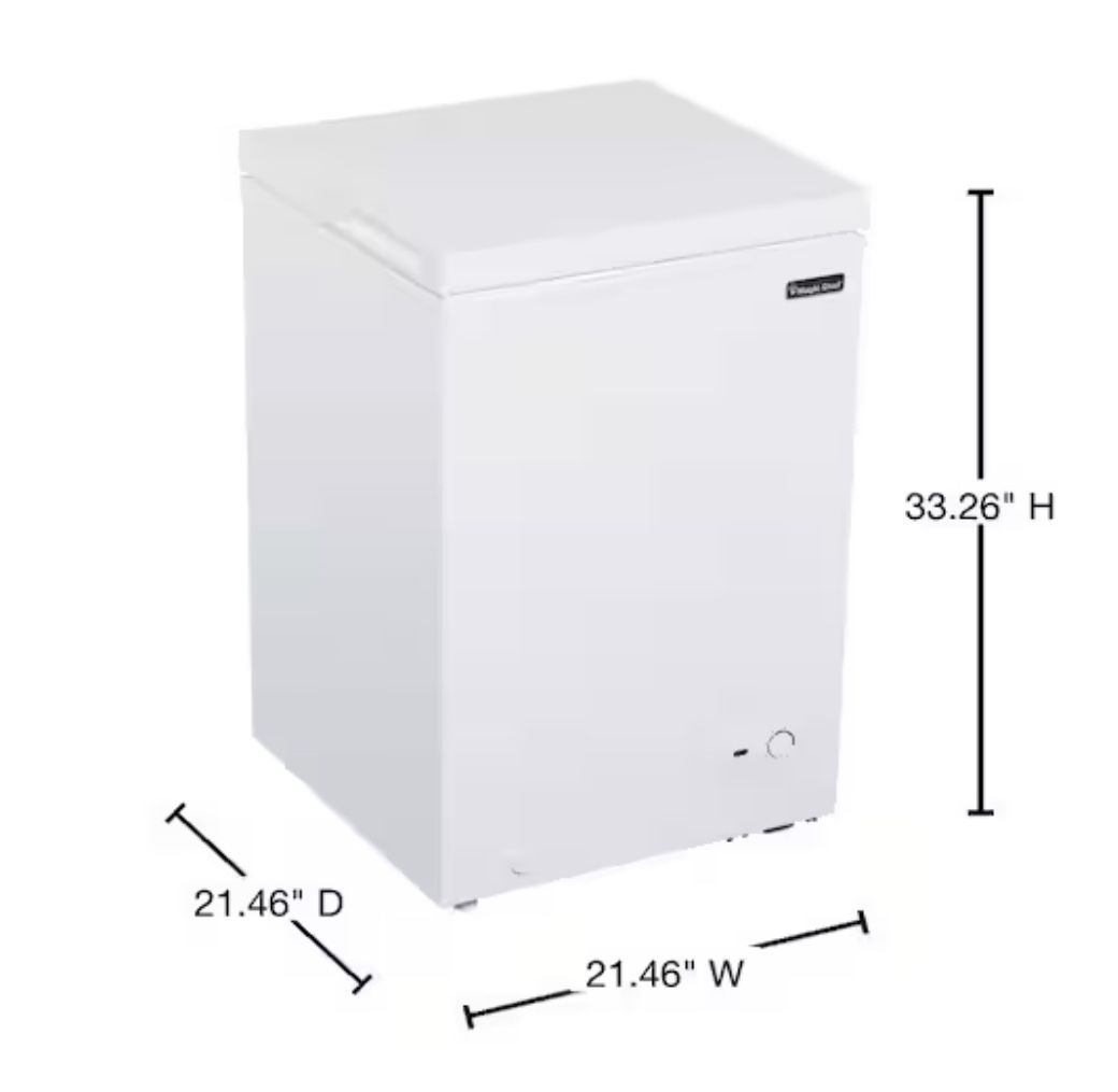 3.5 cu. ft. Manual Defrost Chest Freezer in White