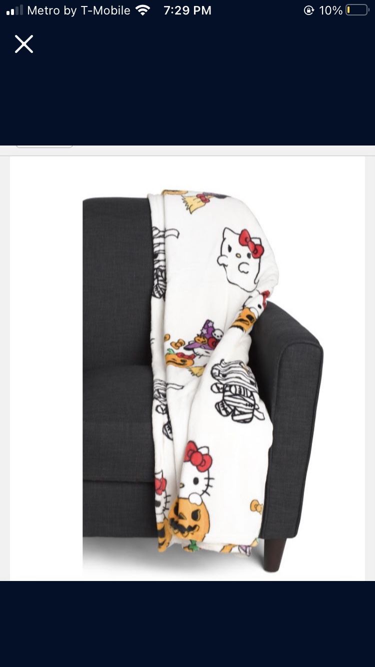 Hello Kitty Halloween Blanket 