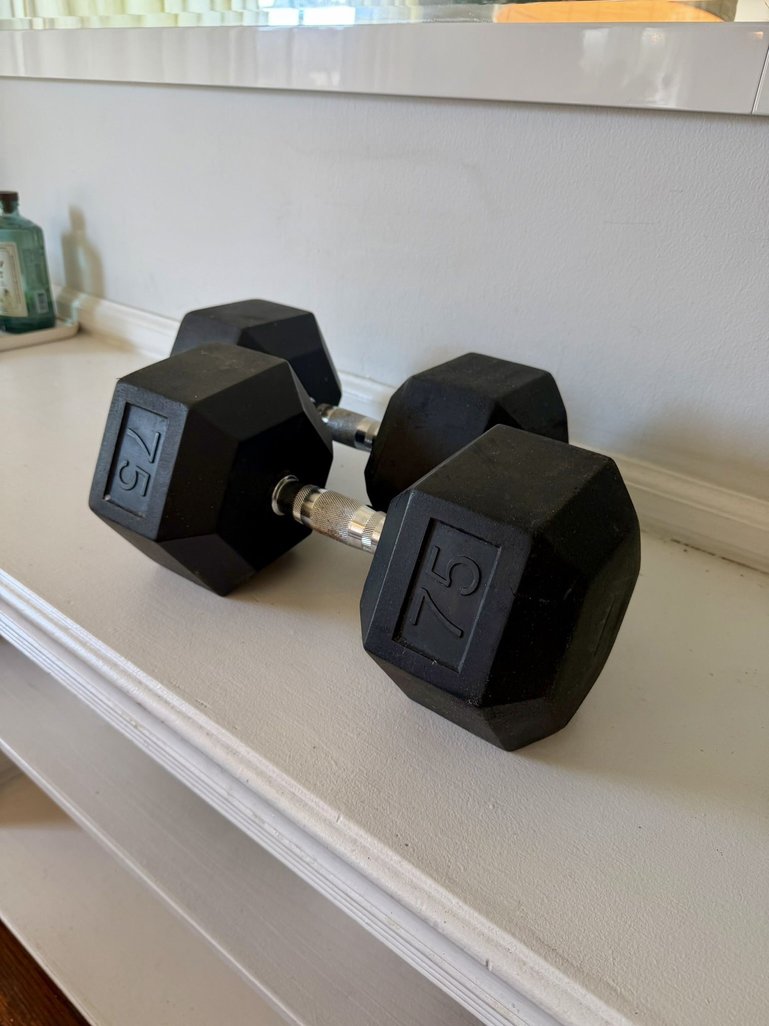 Pair of 75 Lbs Dumbbells