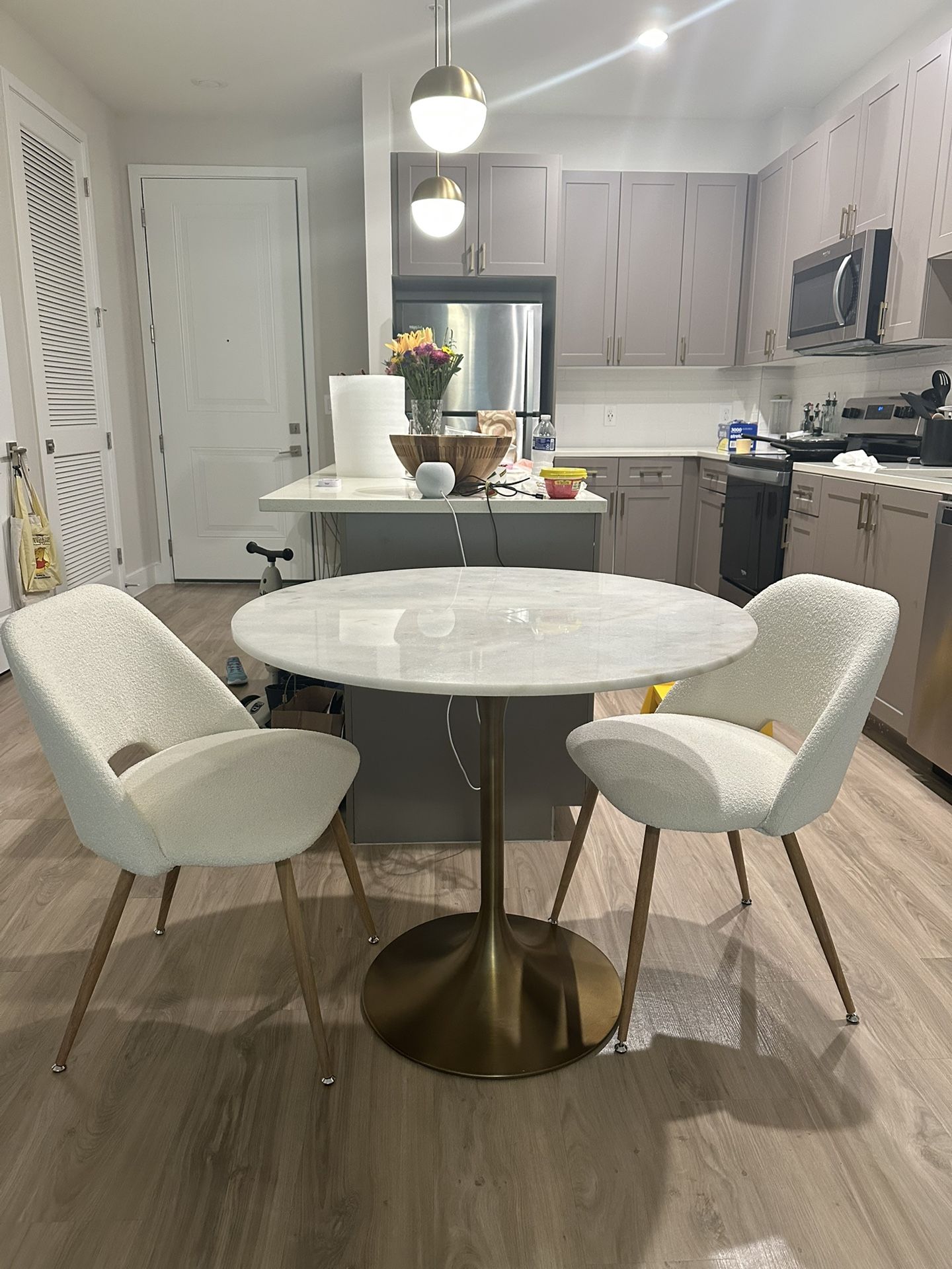 Marble Top Dining Table