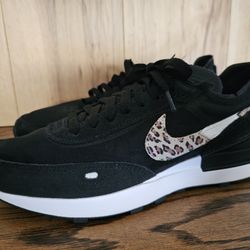 Women's 9.5 NIKE Waffle One Special Edition Black / Leopard Shoes