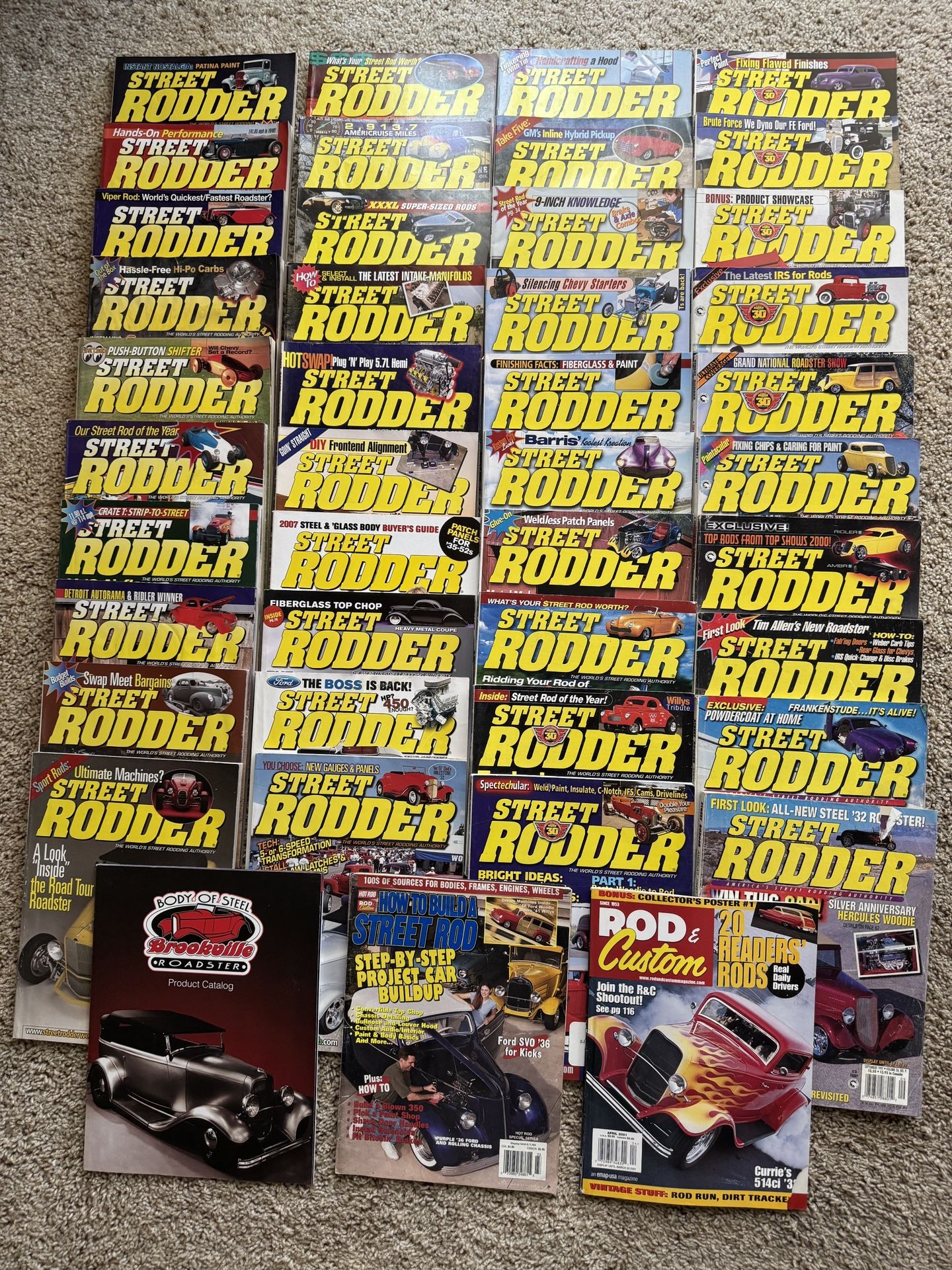 Lot of 40 Street Rodder Magazines & 3 Misc