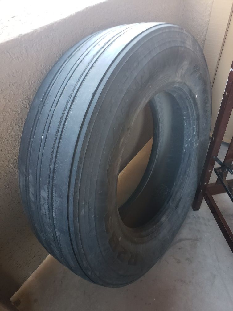 Spare tire for Semi truck